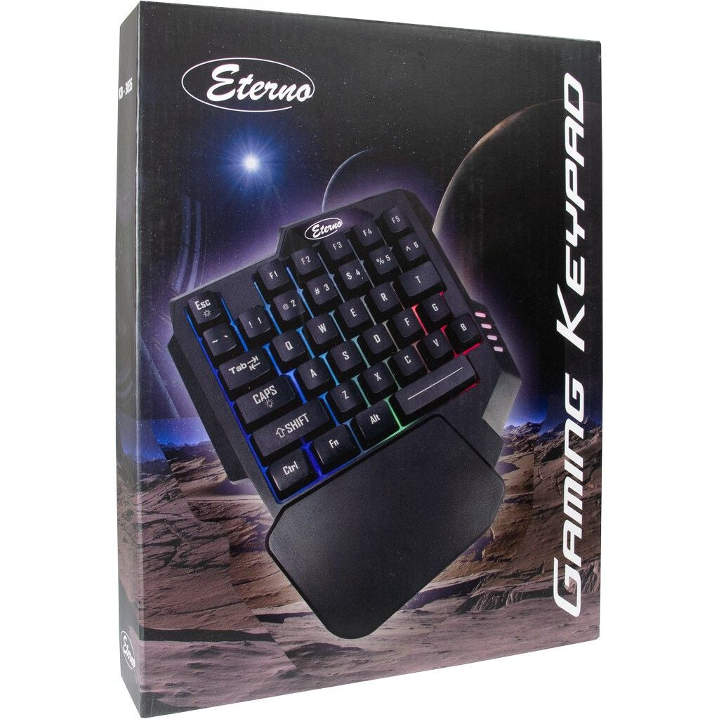 Inter-Tech KB-3035 tangentbord Spela USB QWERTY Svart