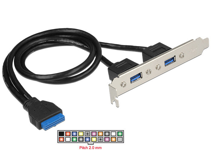 DeLOCK 84836 nätverkskort/adapters Intern USB 3.2 Gen 1 (3.1 Gen 1)
