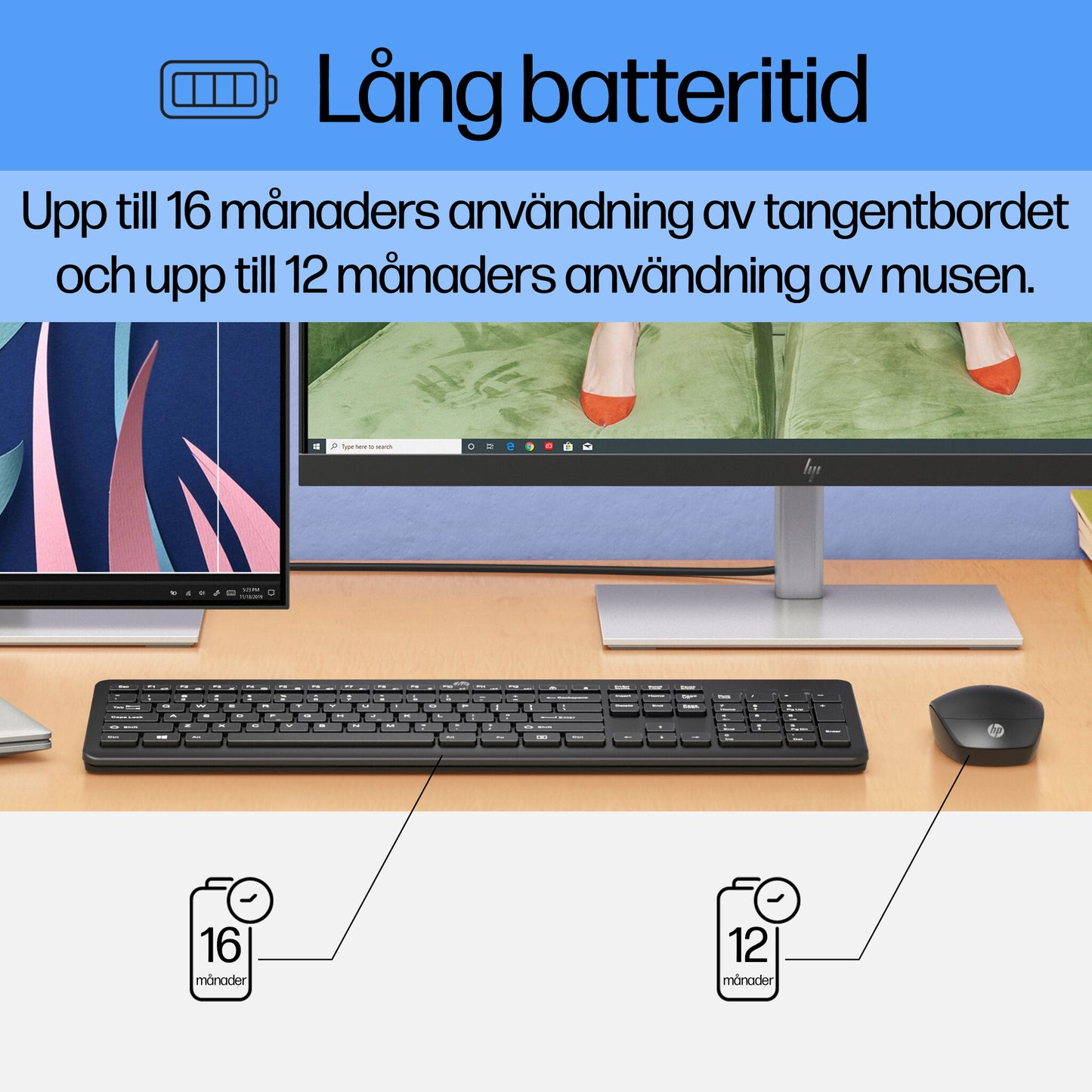HP 230 trådlös mus och tangentbord kombinerat