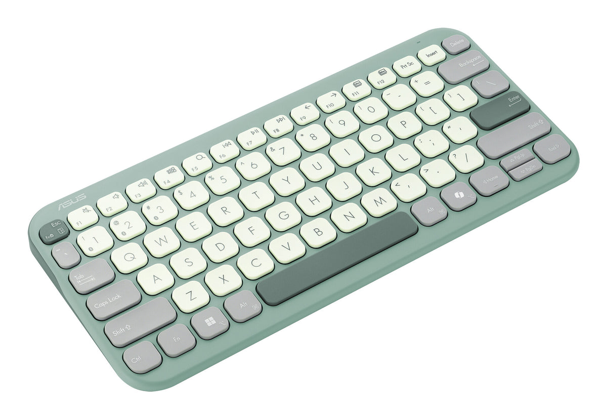 ASUS Marshmallow Keyboard KW100 tangentbord Hem Bluetooth QWERTZ tyska Grön