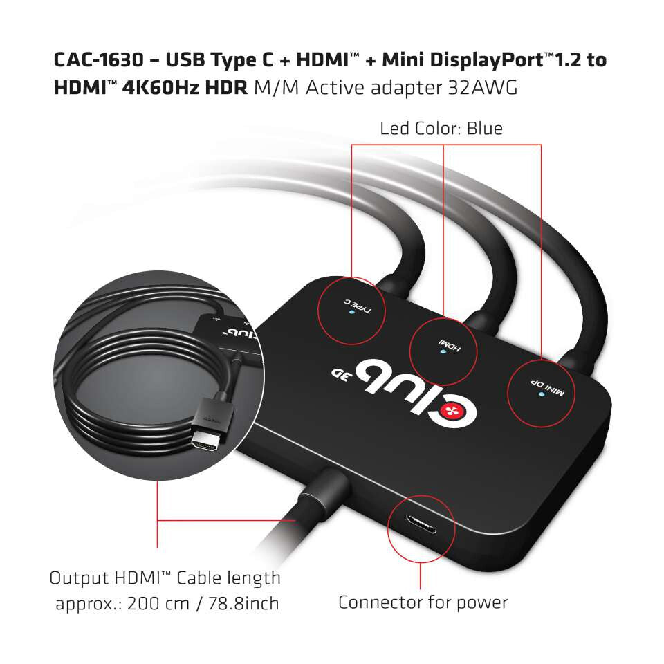 CLUB3D cac-1630 HDMI