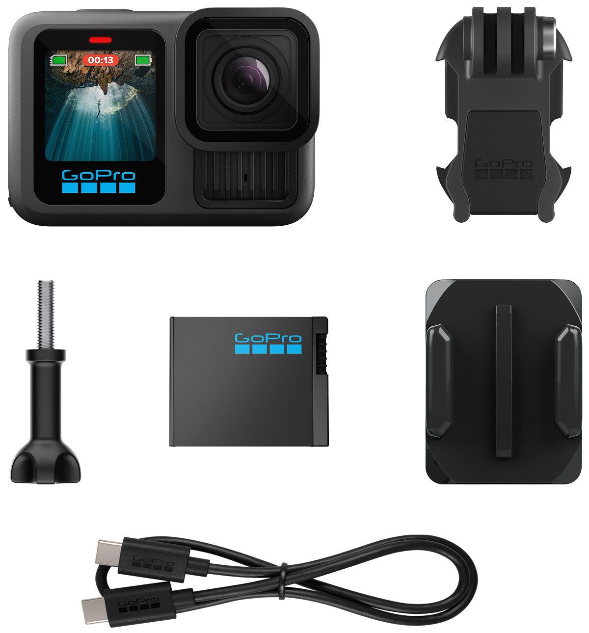 GoPro CHDHX-131-RW sportkameror 27,6 MP 5.3K Ultra HD CMOS 25,4 / 1,9 mm (1 / 1.9") Wi-Fi 121 g