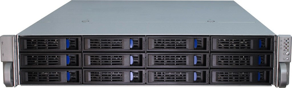 Inter-Tech IPC 2U-2412 Ställning Svart, Silver