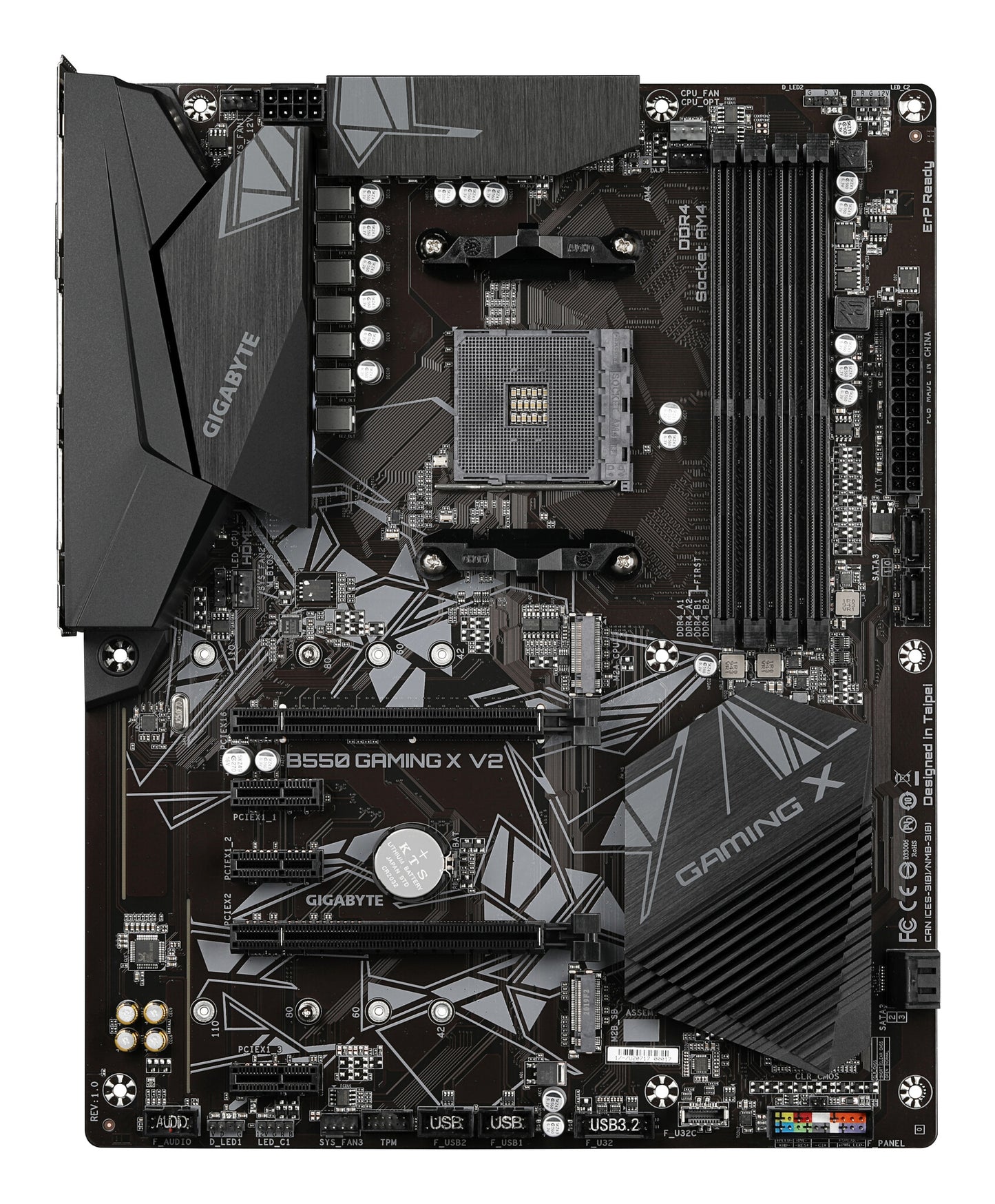 GIGABYTE B550 Gaming X V2 AMD B550 Uttag AM4 ATX