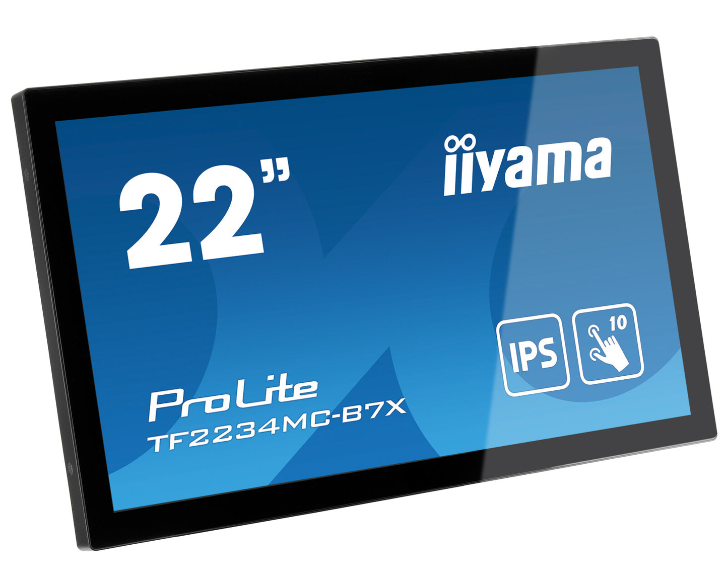 iiyama ProLite TF2234MC-B7X platta pc-skärmar 54,6 cm (21.5") 1920 x 1080 pixlar Full HD LED Pekskärm Flera användare Svart