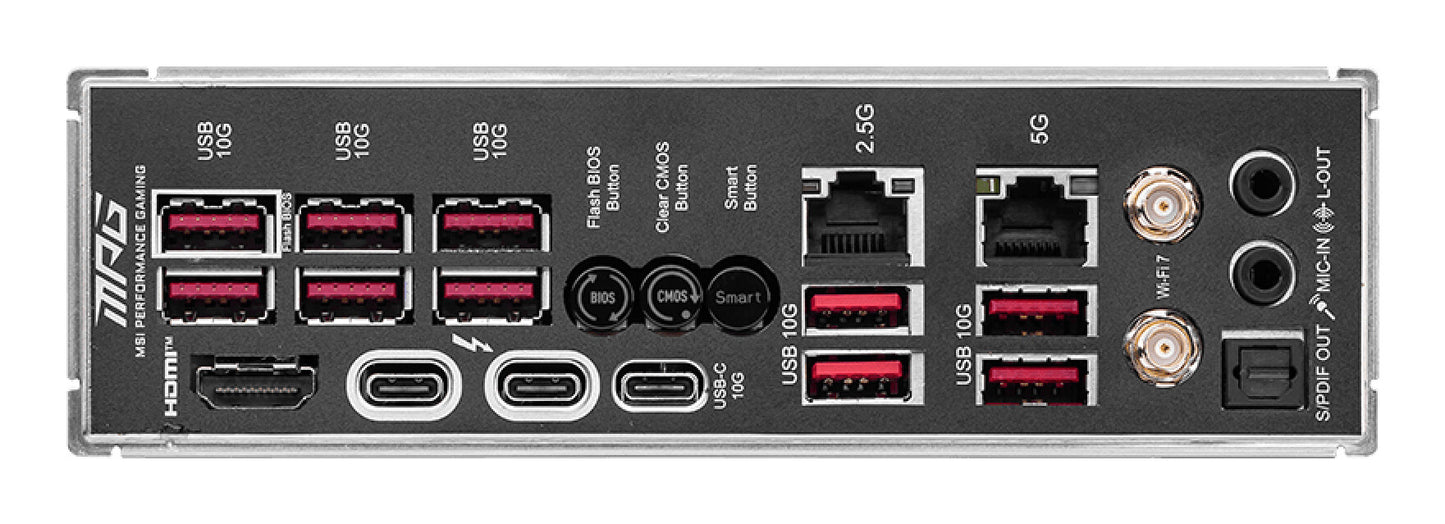 MSI MPG Z890 CARBON WIFI moderkort Intel Z890 LGA 1851 (Socket V1) ATX