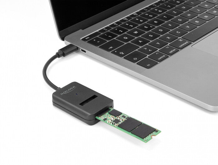 DeLOCK 64198 dockningsstationer för bärbara datorer USB Type-C Svart