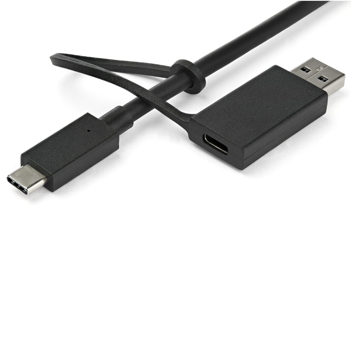 StarTech.com USB-C- och USB-A-dockningsstation ‒ hybrid universell dockningsstation för bärbar dator med dubbelskärm för 4K vid 60 Hz samt HDMI och DisplayPort ‒ USB 3.1 Gen 1-hubb, GbE ‒ strömförsörjning på 60 W ‒ Windows, Mac och Chrome