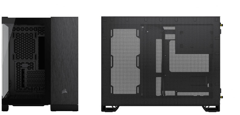 Corsair CC-9011287-WW datorväskor Midi Tower Gjuten aluminium, Svart