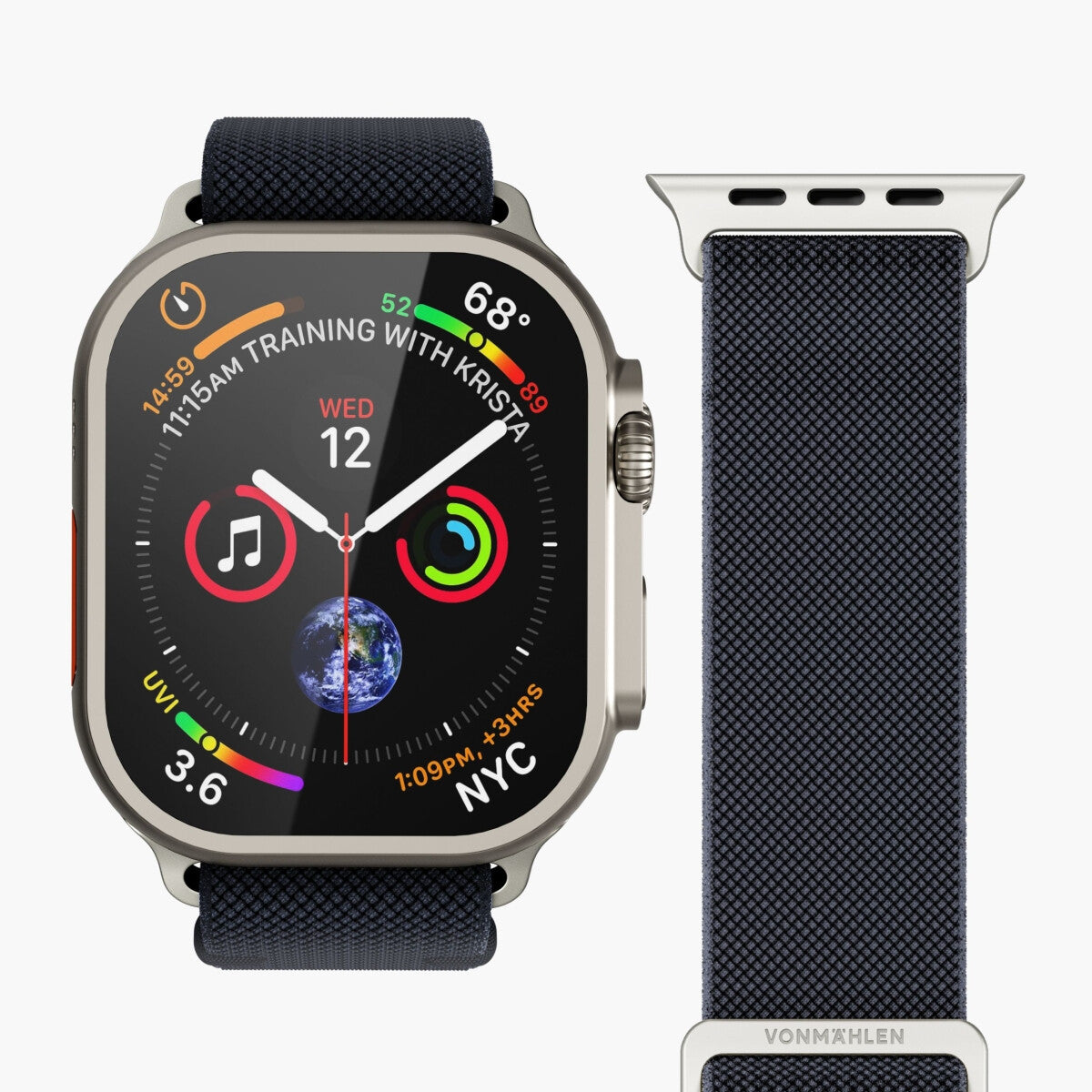 Vonmählen Classic Nylon Loop Band Marinblå