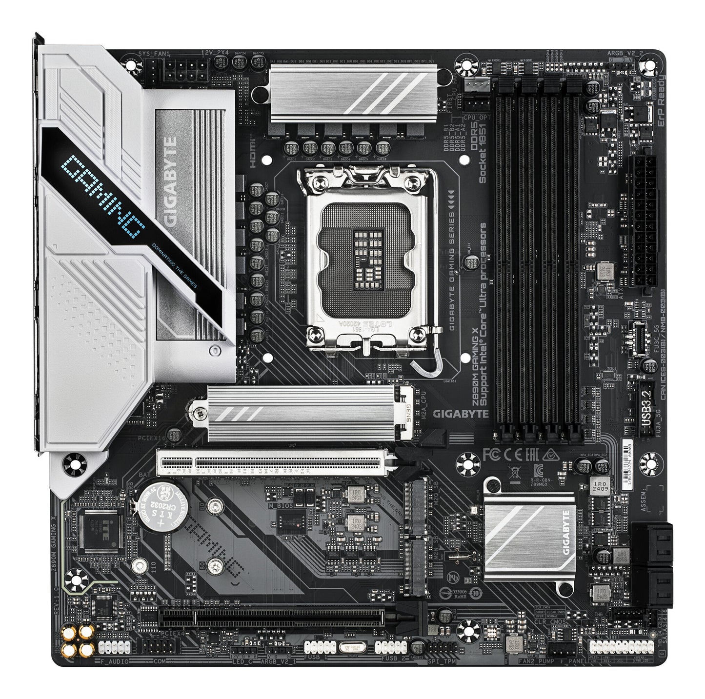 GIGABYTE Z890M GAMING X moderkort Intel Z890 LGA 1851 (Socket V1) micro ATX