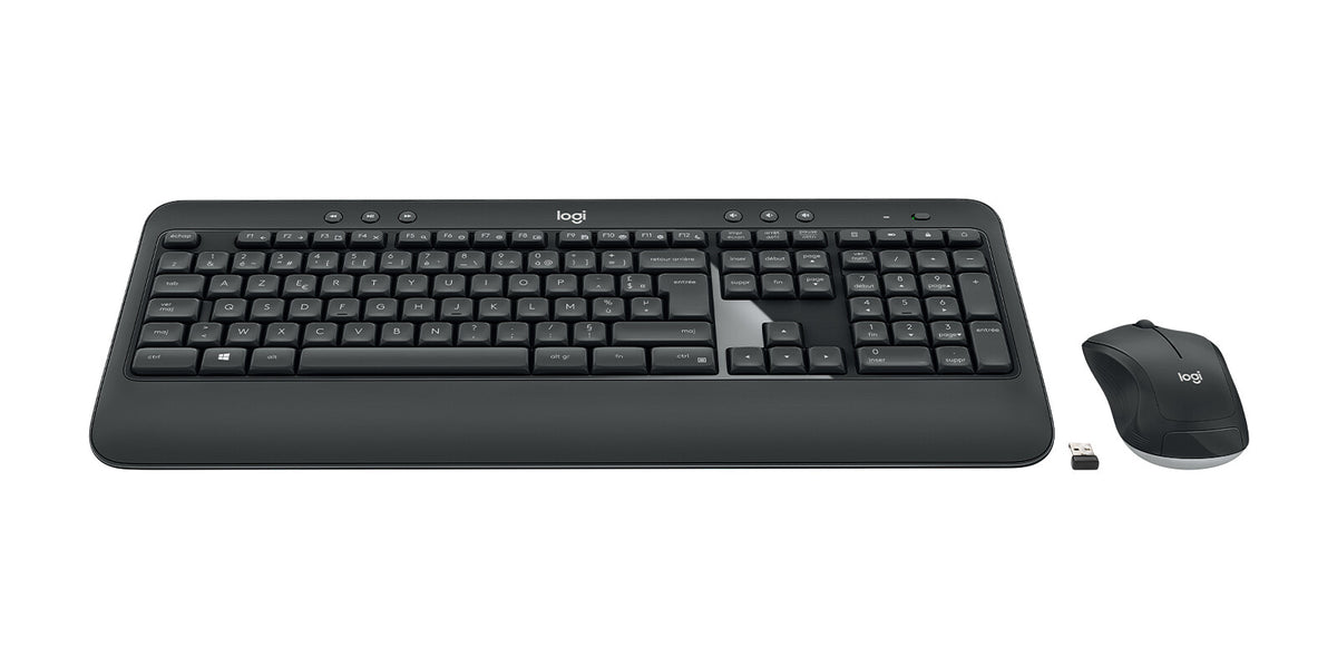 Logitech 920-008676 tangentbord Mus inkluderad Universal RF Trådlös AZERTY Fransk Svart