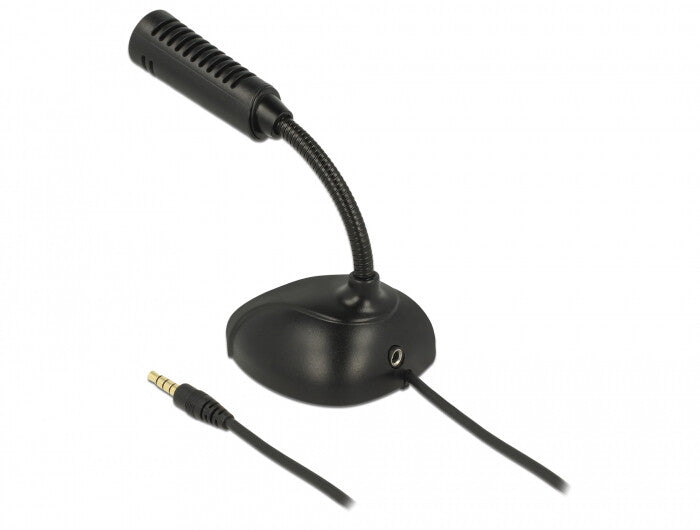 DeLOCK 65872 mikrofoner Svart Mikrofon till mobiltelefon/smartphone