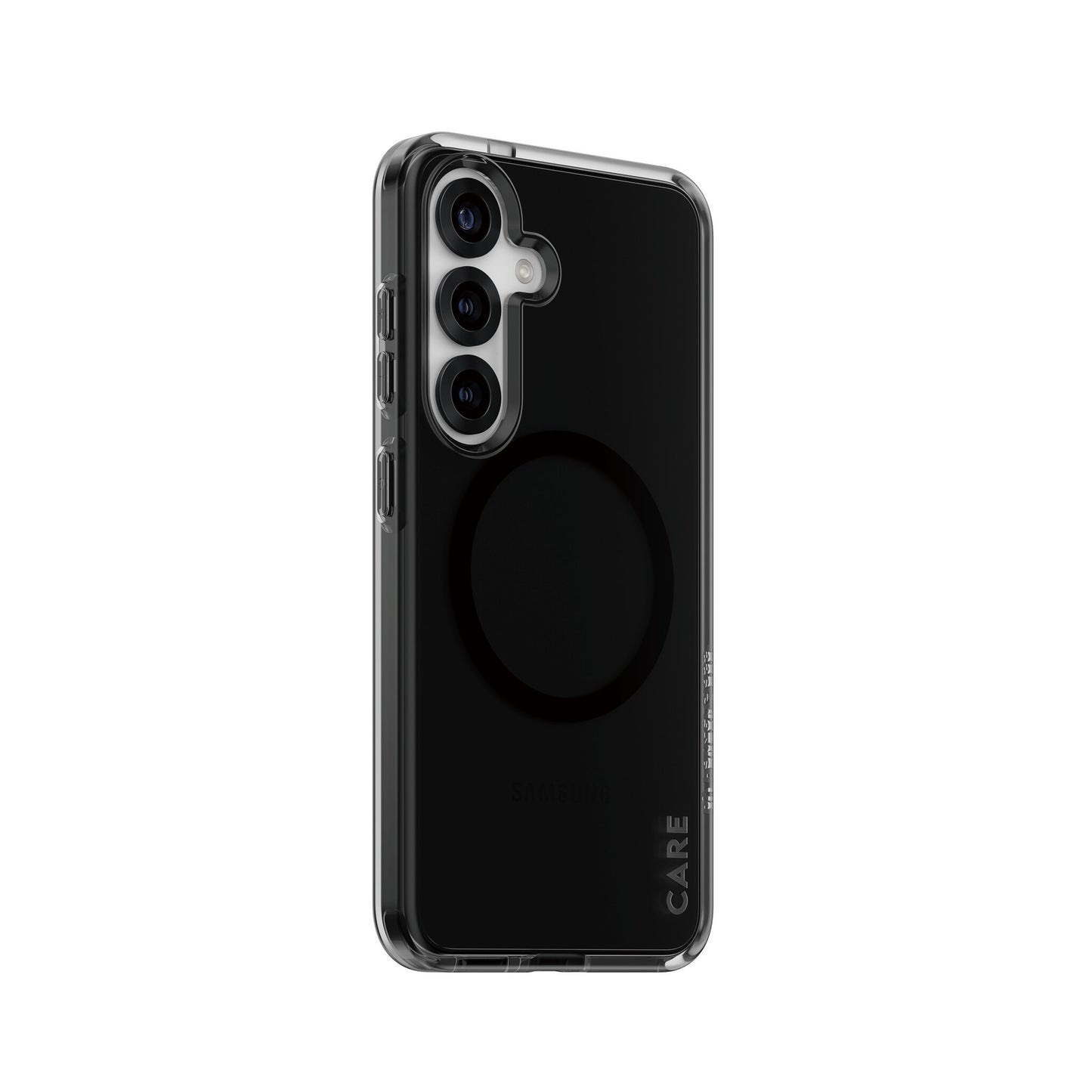 PanzerGlass CARE by ® Flagship Case Urban Combat Smokey w. Black Qi Compatible Samsung Galaxy S25 mobiltelefonfodral Omslag Svart