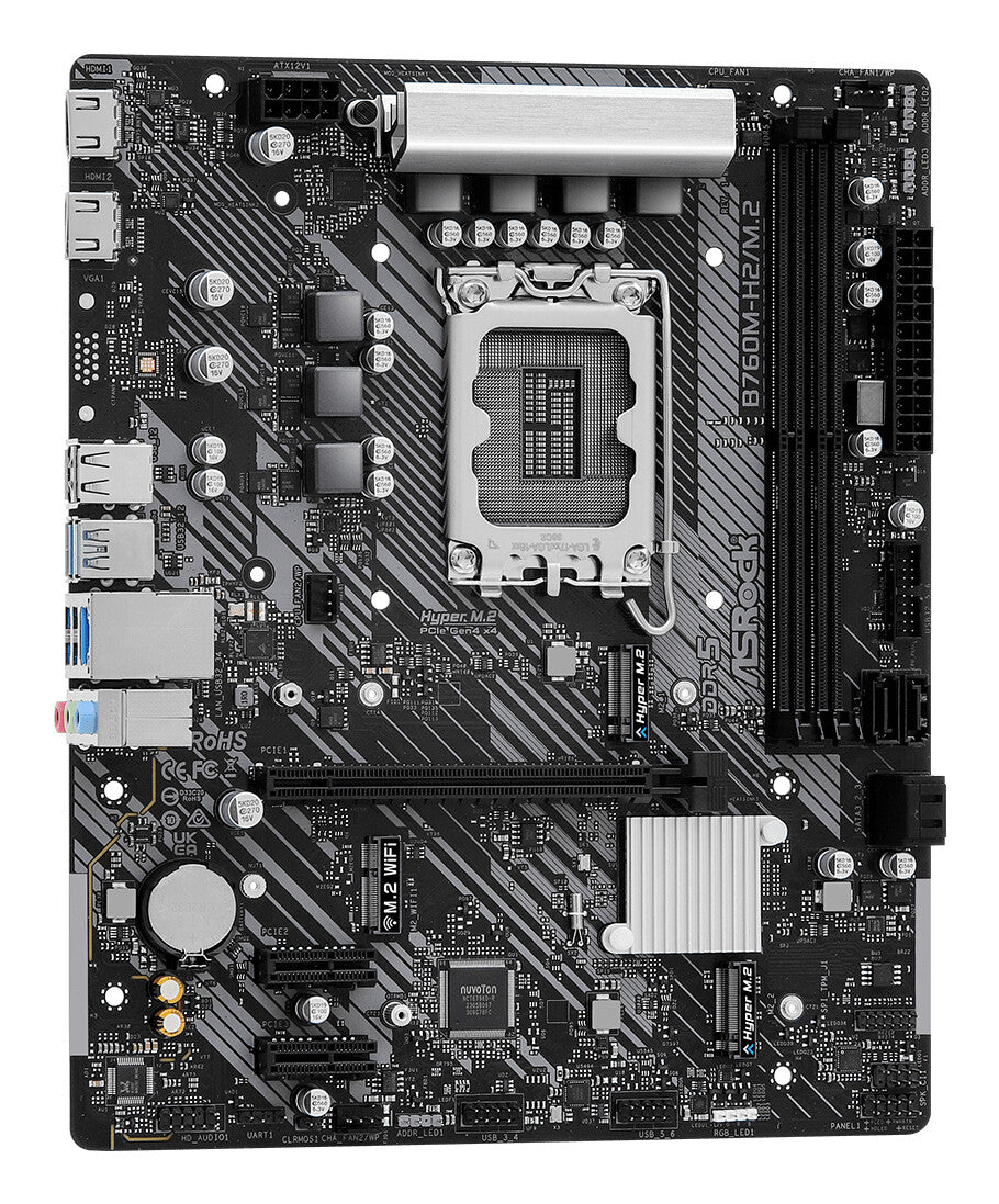 Asrock B760M-H2/M.2 Intel B760 LGA 1700 micro ATX