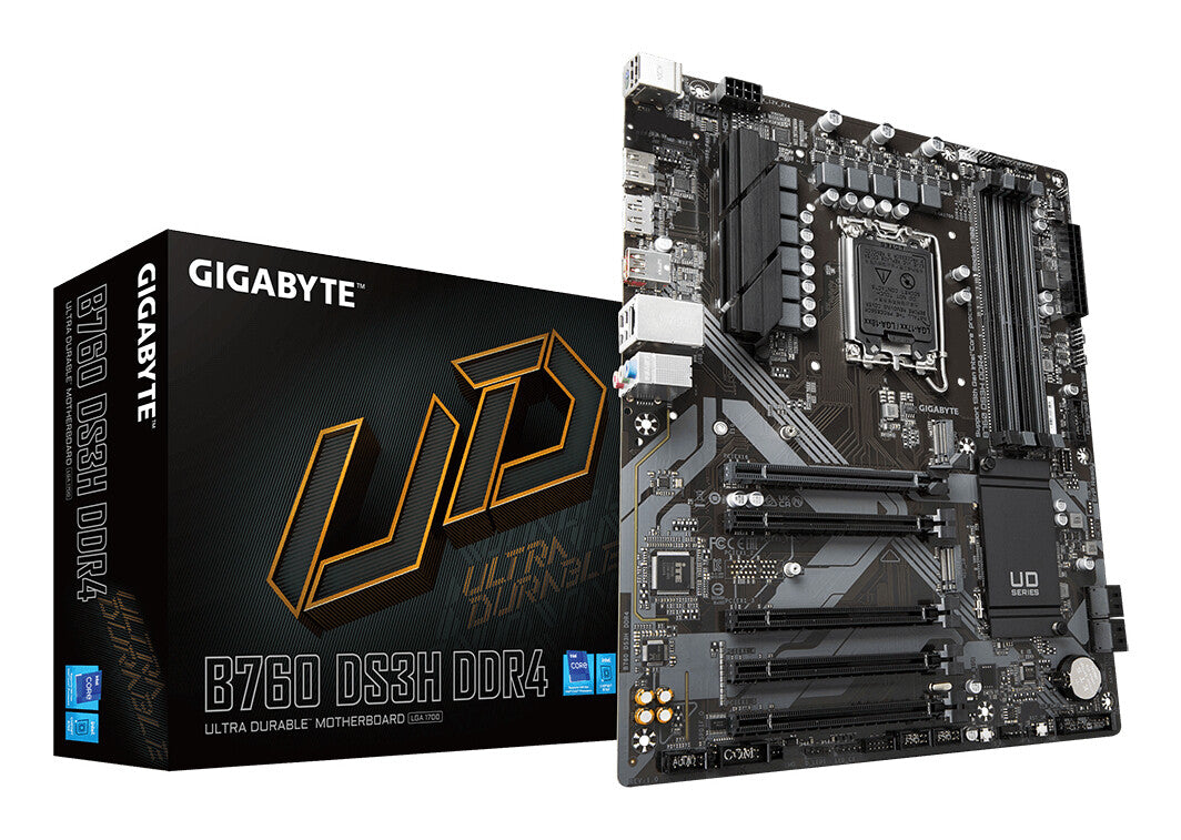 GIGABYTE B760 DS3H DDR4 moderkort Intel B760 Express LGA 1700 ATX