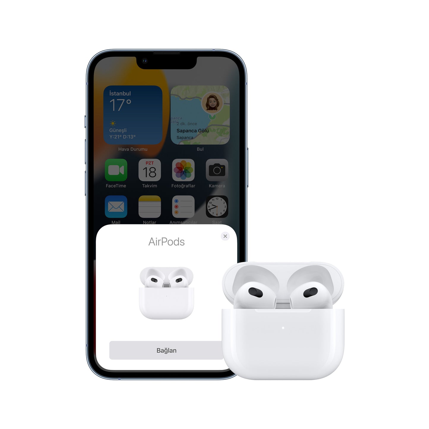 Apple AirPods (3rd generation) Hörlurar Trådlös I öra Samtal/musik Bluetooth Vit