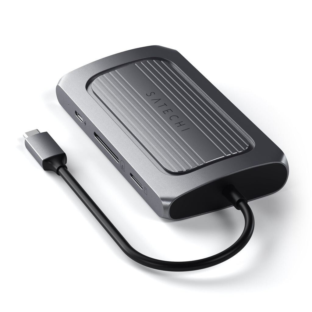Satechi ST-U4MA3M dockningsstationer för bärbara datorer USB Type-C Grå