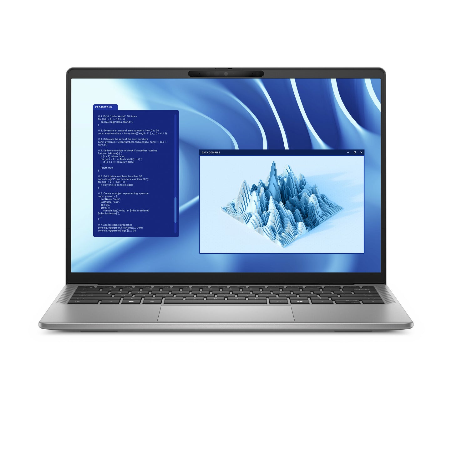 DELL Latitude 7455 Qualcomm Snapdragon X1P-64-100 Bärbar dator 35,6 cm (14") Pekskärm Quad HD+ 16 GB LPDDR5x-SDRAM 512 GB SSD Wi-Fi 7 (802.11be) Windows 11 Pro Nordic Grå
