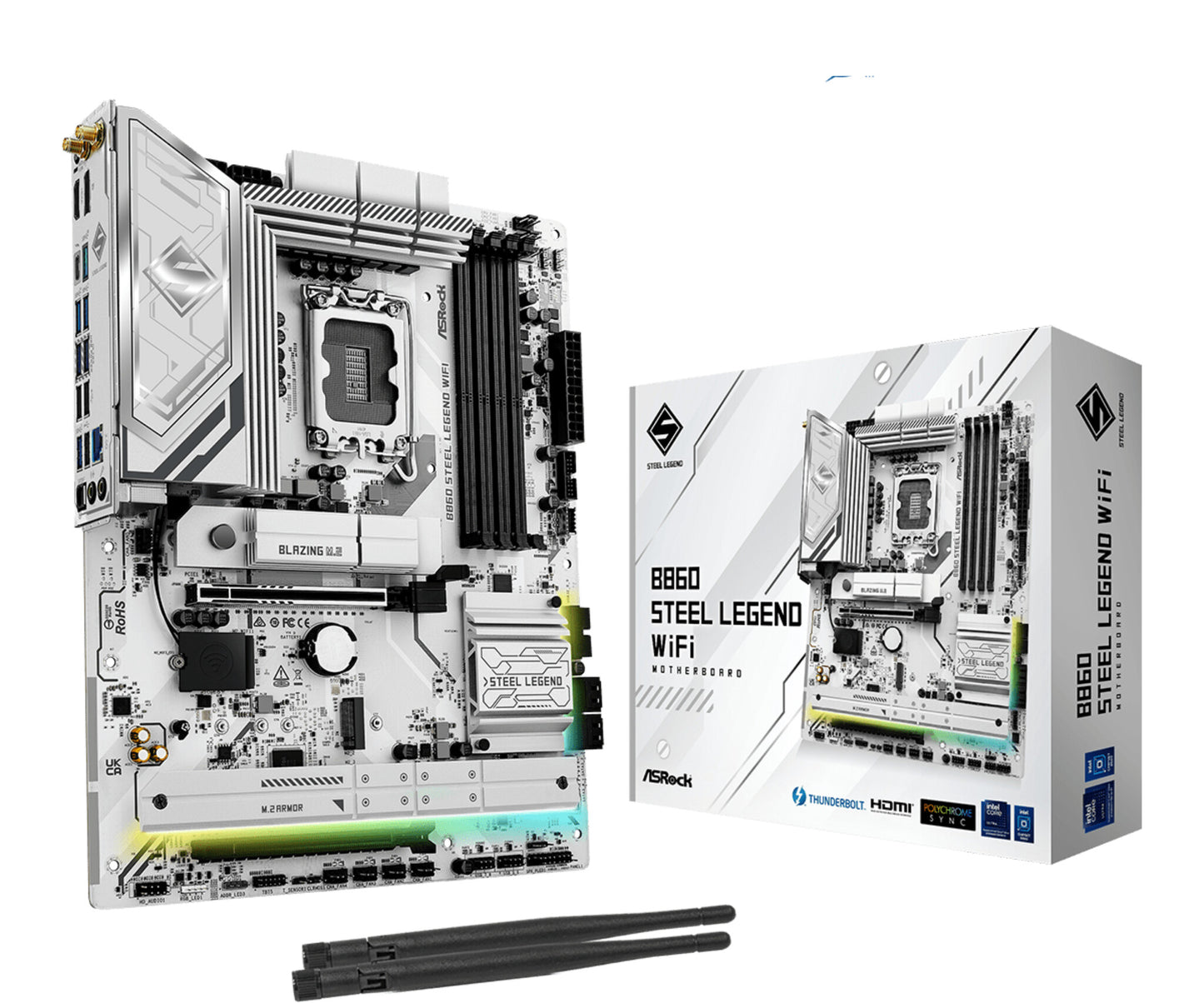 Asrock B860 Steel Legend WiFi Intel B860 LGA 1851 (Socket V1) ATX