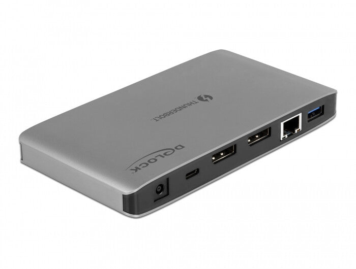 DeLOCK 87777 dockningsstationer för bärbara datorer Kabel Thunderbolt 3 Grå