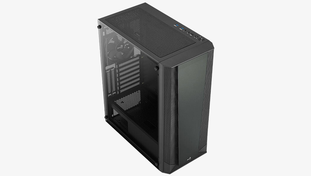 Aerocool Prism-G-BK-v1 Midi Tower Svart