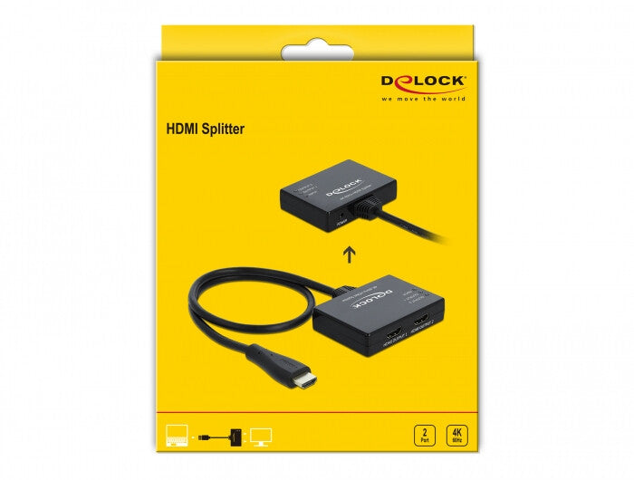 DeLOCK 87747 bilddelare HDMI 2x HDMI