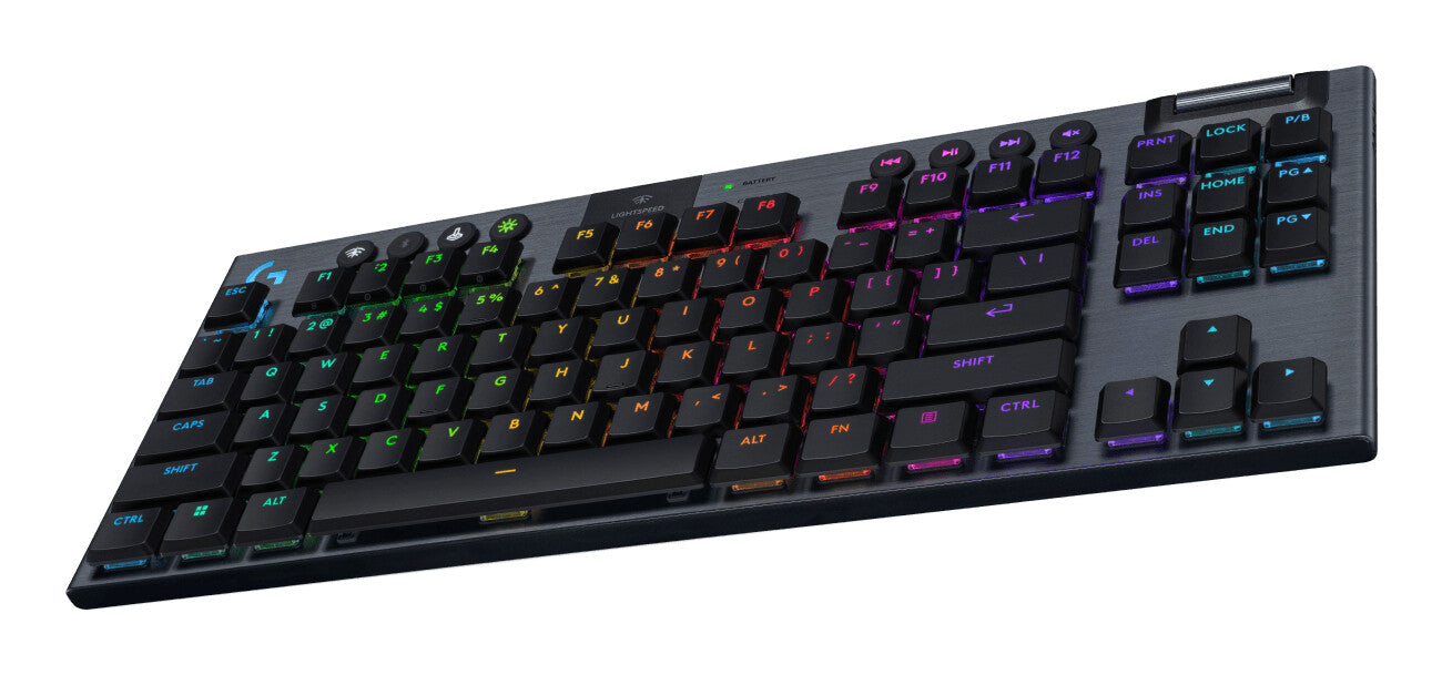 Logitech G G915 X Lightspeed tangentbord Spela USB + RF Wireless + Bluetooth QWERTY Amerikanskt internationellt Svart