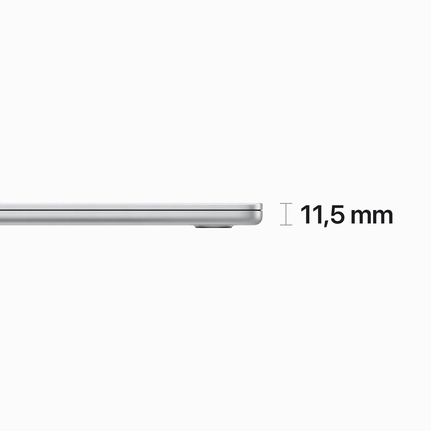 Apple MacBook Air Apple M M2 Bärbar dator 38,9 cm (15.3") 8 GB 256 GB SSD Wi-Fi 6 (802.11ax) macOS Ventura Silver