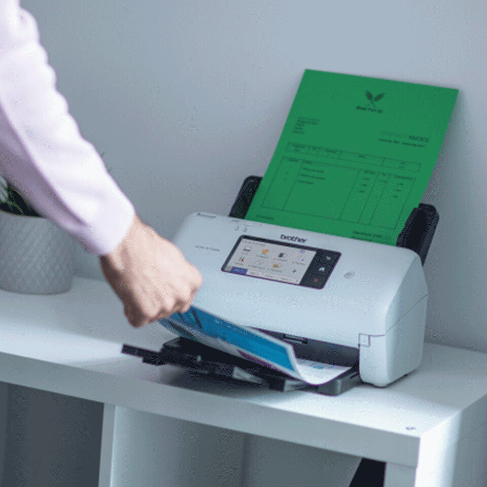 Brother ADS-4700W skannrar ADF + arkmatad scanner 600 x 600 DPI A4 Svart, Vit