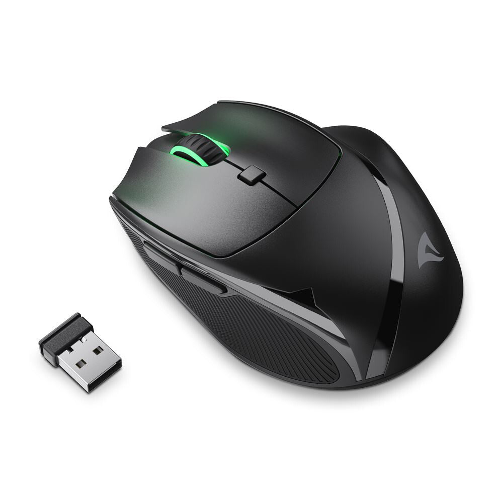 Sharkoon OfficePal M25W datormöss Spela högerhand RF Wireless + USB Type-C Optisk 4000 DPI