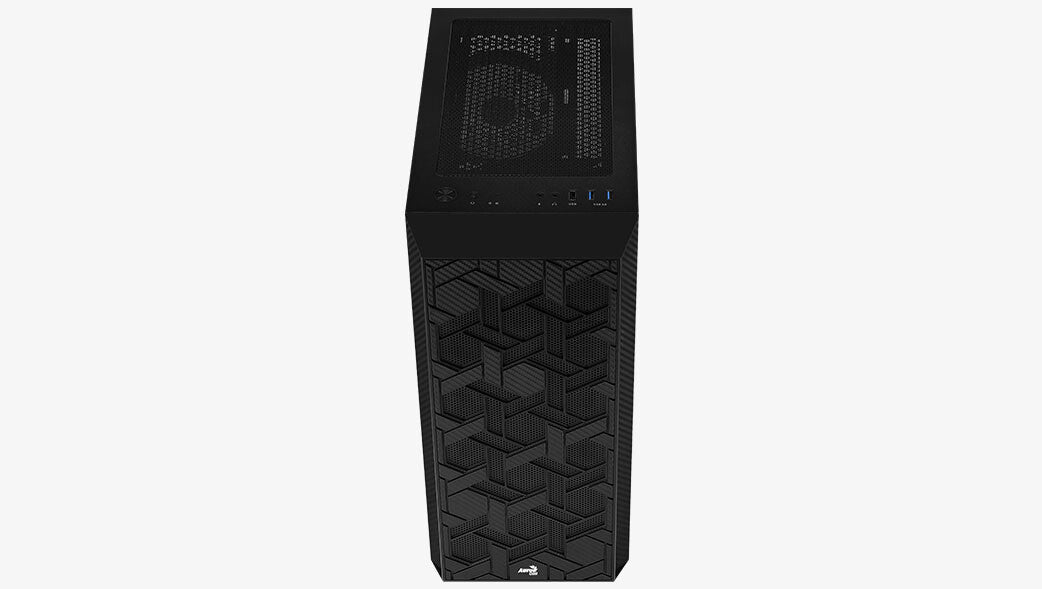 Aerocool Hive-G-BK-v3 Midi Tower Svart