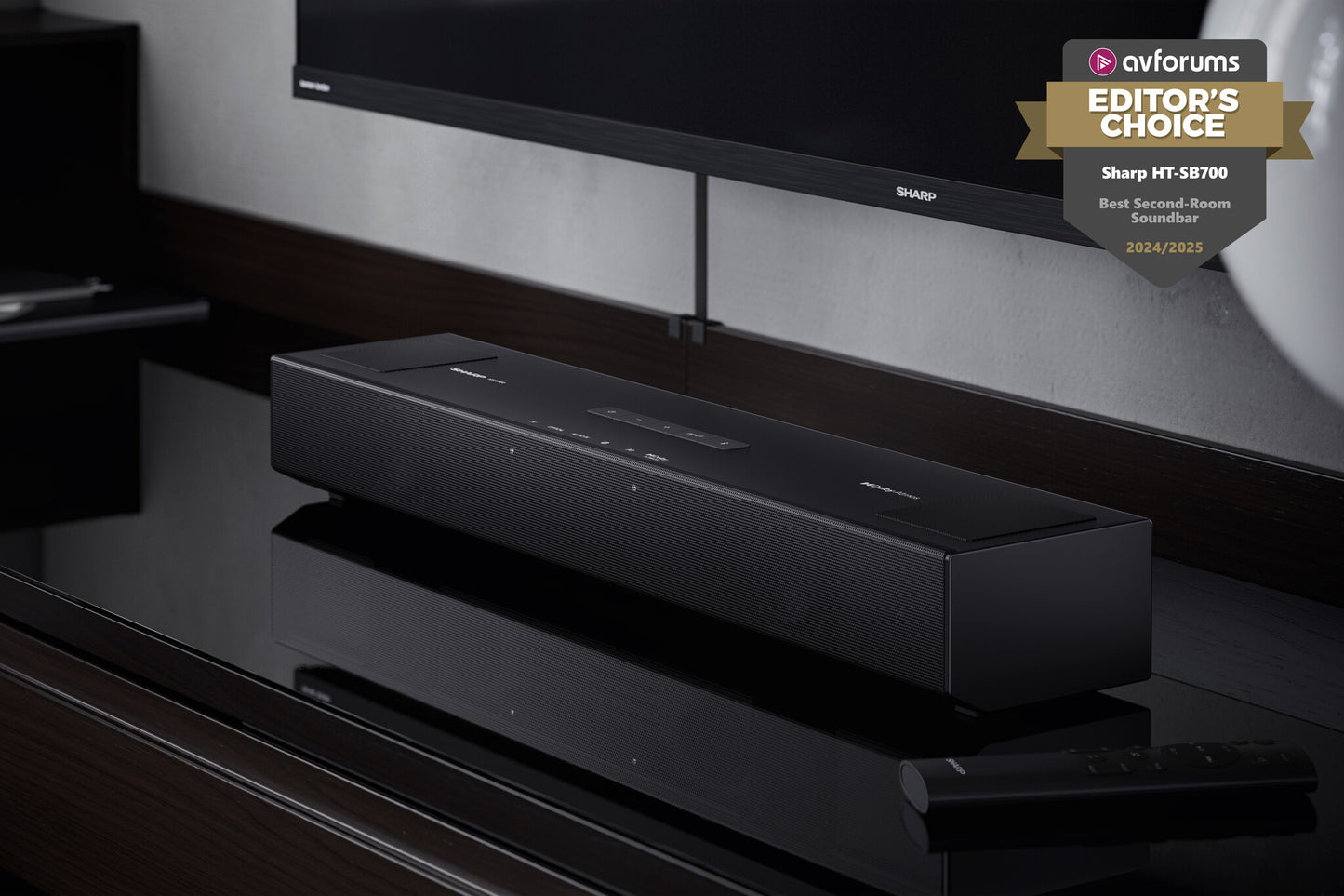 Sharp HT-SB700 soundbar-högtalare Svart 2.0.2 kanaler 140 W