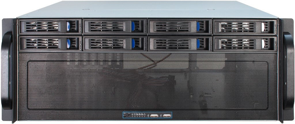 Inter-Tech 4U-4408 Ställning Svart, Silver