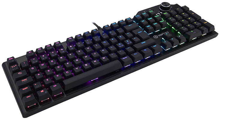 Voxicon DK-GR8R68-20 tangentbord Spela USB QWERTY Nordic Svart