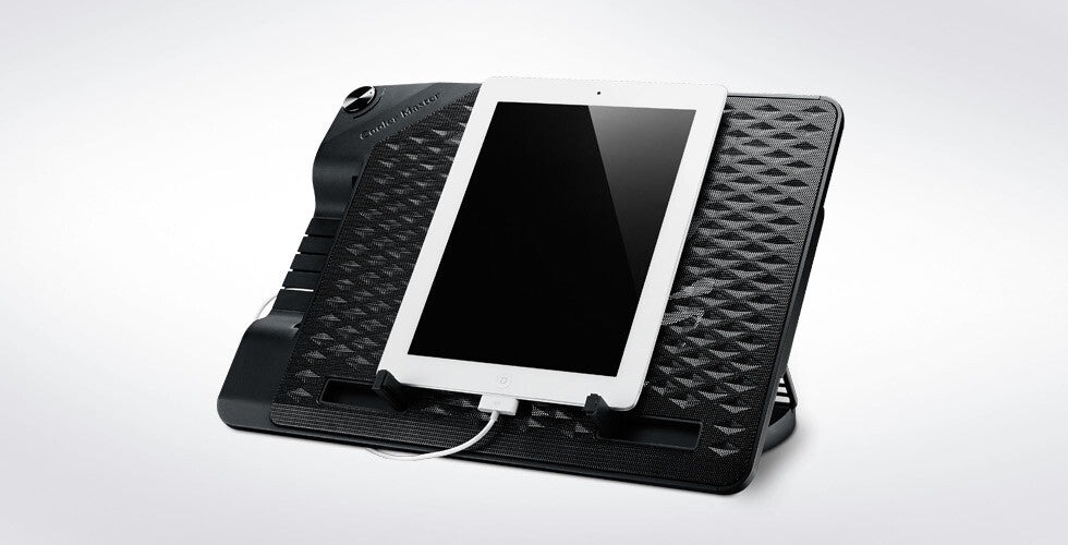 Cooler Master NotePal Ergostand III kylningsdynor för bärbara datorer 43,2 cm (17") 800 RPM Svart