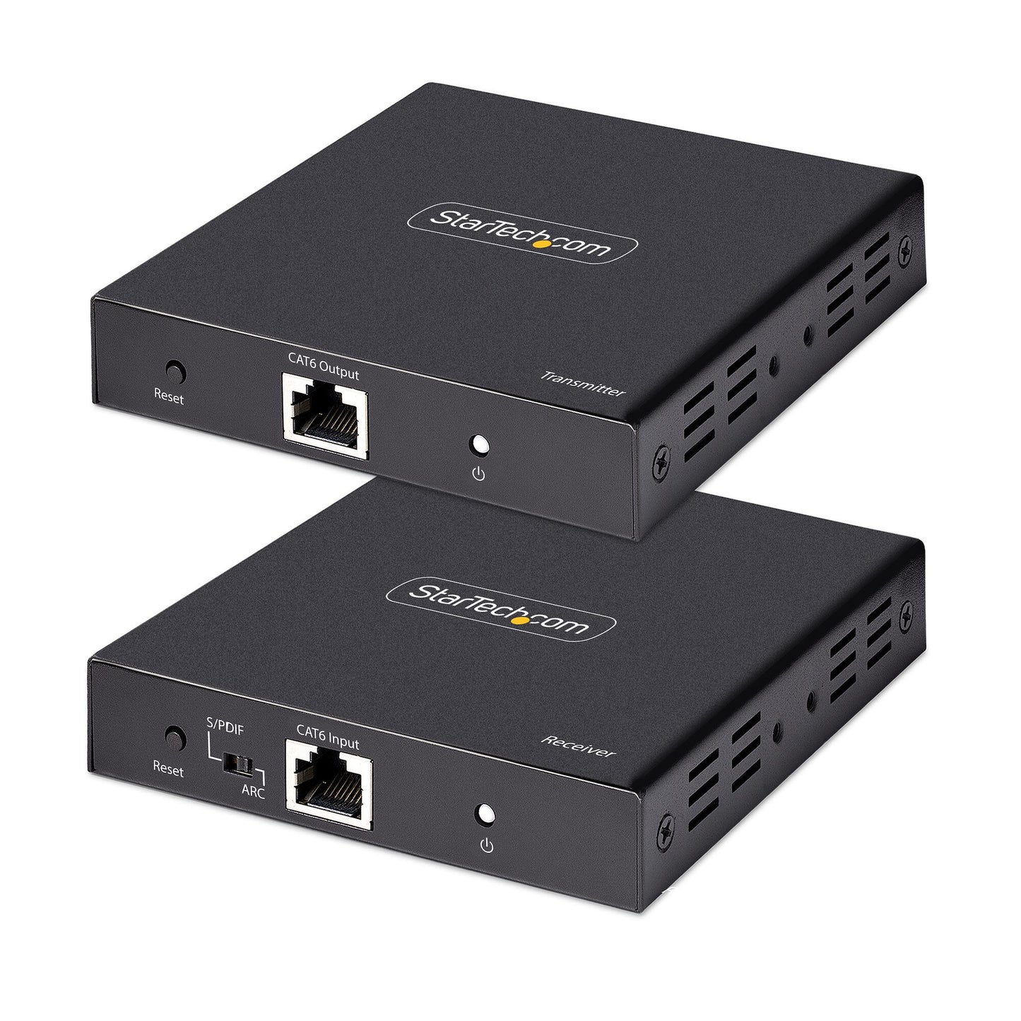 StarTech.com 4K HDMI-förlängare över CAT5/CAT6-kabel, 4K 60 Hz HDR-videoförlängare upp till 70 meter, HDMI över Ethernet-kabel, S/PDIF-ljudutgång, HDMI-sändare och -mottagare