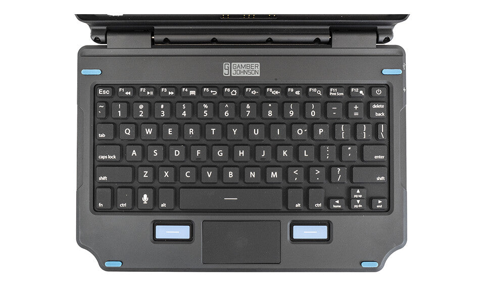 Gamber-Johnson 7160-1869-01 tangentbord för mobila enheter QWERTY Engelska (Storbritannien) Pogo Pin Svart