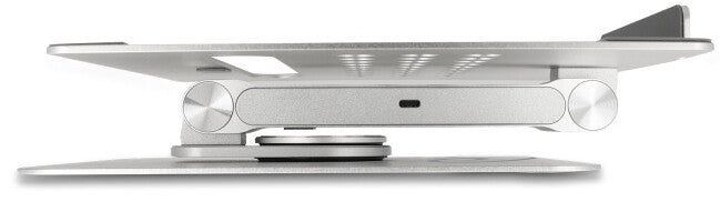 DeLOCK 18457 Ställ för bärbara datorer Ställ förl bärbar dator och surfplatta Silver 39,6 cm (15.6")