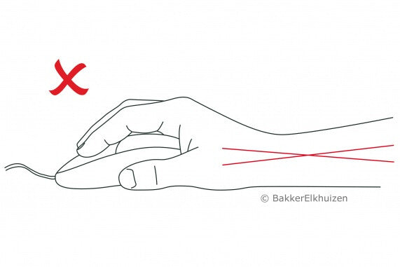 BakkerElkhuizen Evoluent4 datormöss Kontor högerhand USB Type-A laser 2600 DPI