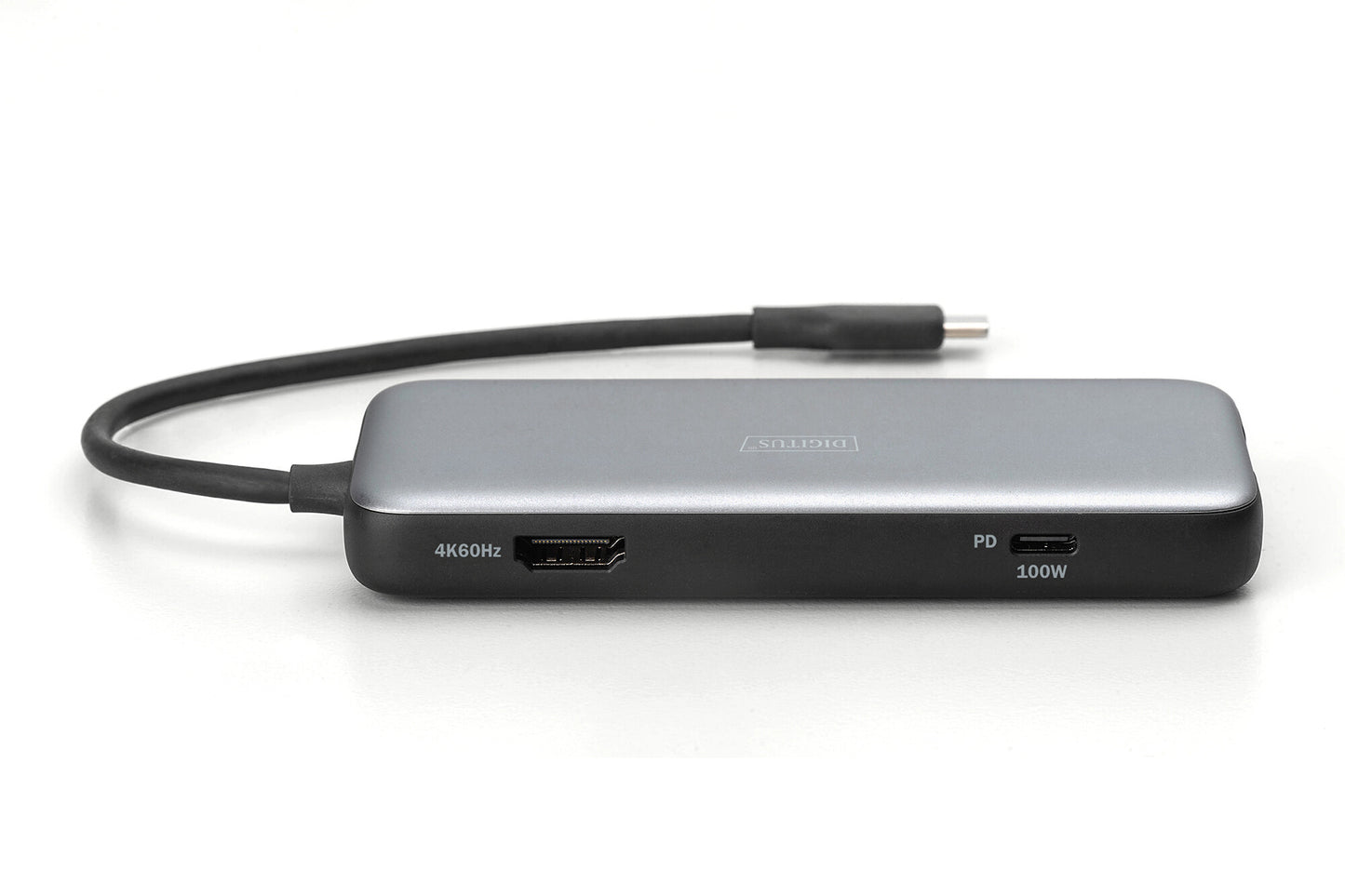Digitus DA-70914 dockningsstationer för bärbara datorer Kabel USB 3.2 Gen 2 (3.1 Gen 2) Type-C Svart, Grå
