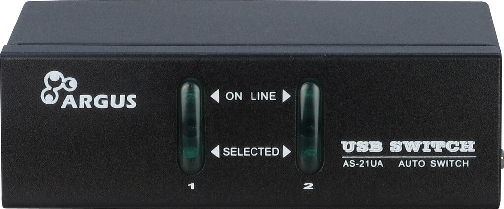 Inter-Tech KVM-AS-21UA KVM-switchar Svart