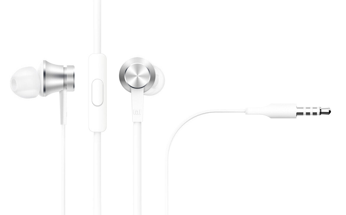 Xiaomi Mi In-Ear Headphones Basic Headset Kabel I öra Samtal/musik Silver, Vit