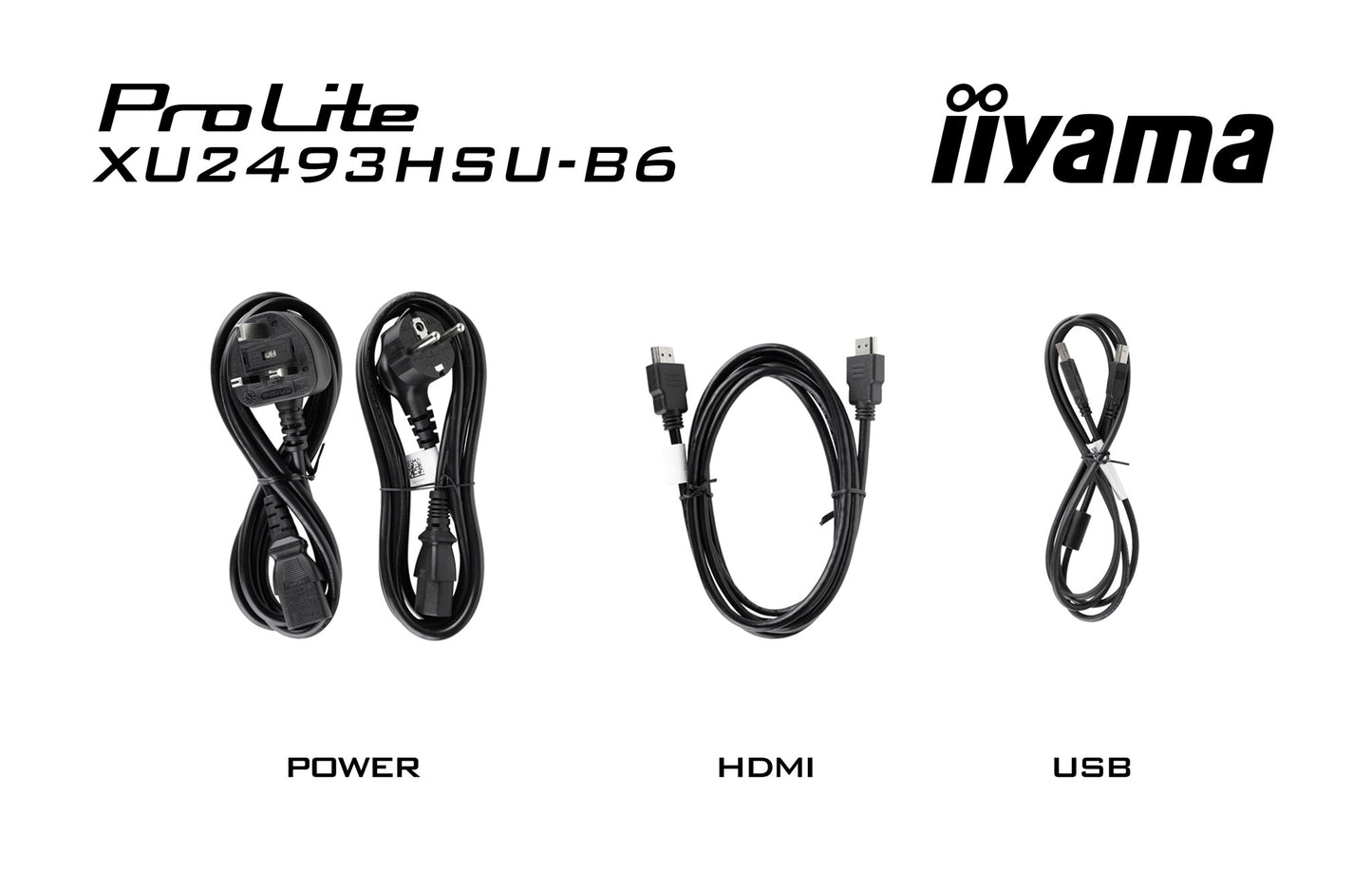 iiyama ProLite XU2493HSU-B7 platta pc-skärmar 60,5 cm (23.8") 1920 x 1080 pixlar Full HD LED Svart