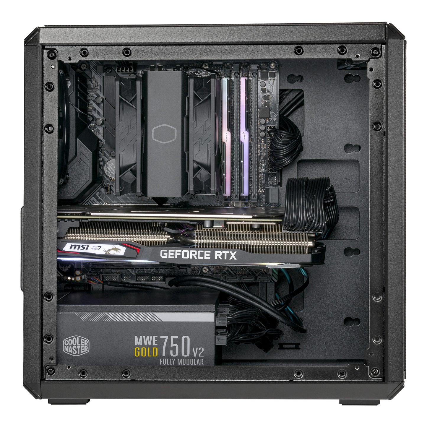 Cooler Master Q300L V2 Mini Tower Svart, Transparent