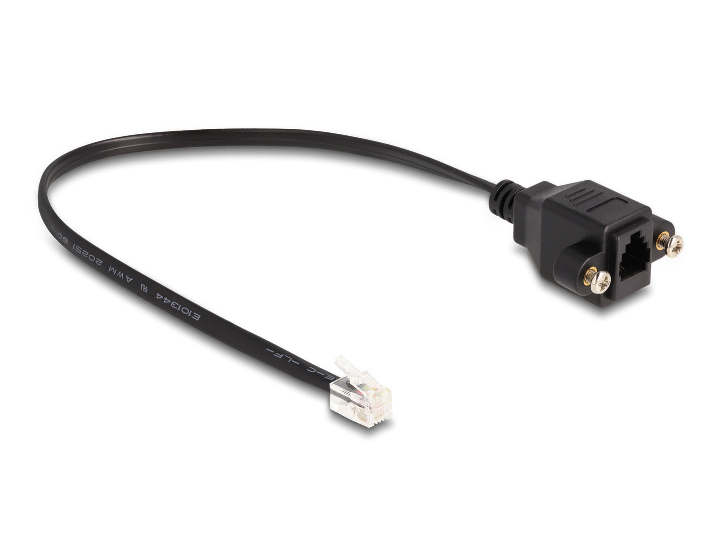 DeLOCK 87956 telefonkablar 0,3 m Svart
