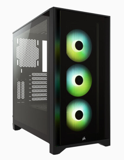 Corsair iCUE 4000X RGB Midi Tower Svart
