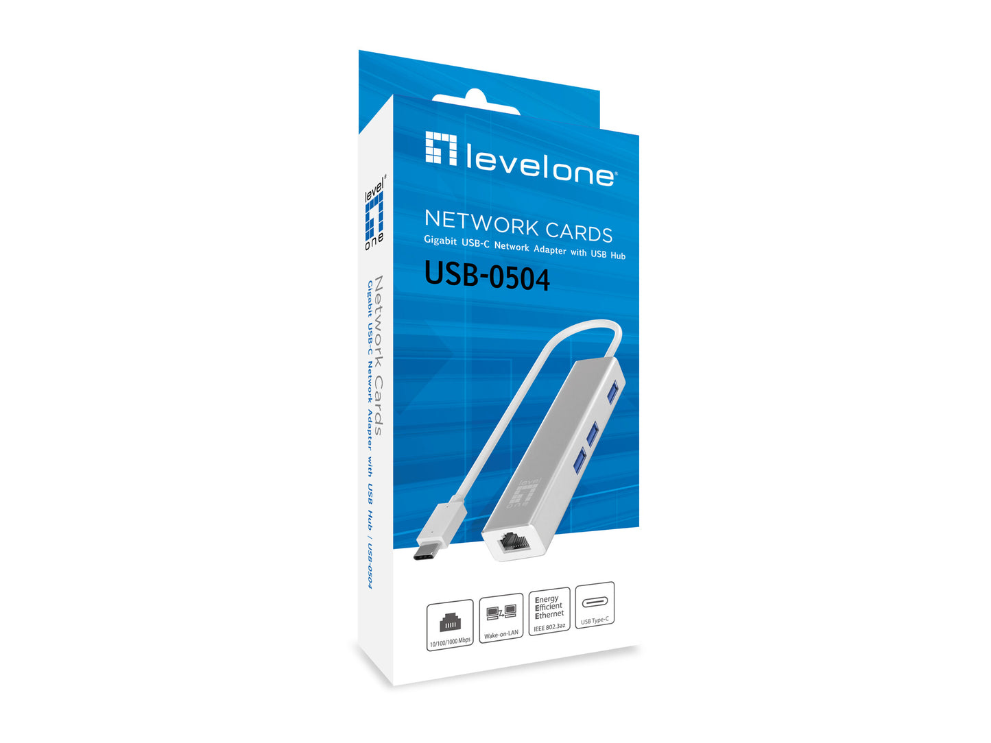 LevelOne USB-0504 nätverkskort Ethernet 1000 Mbit/s