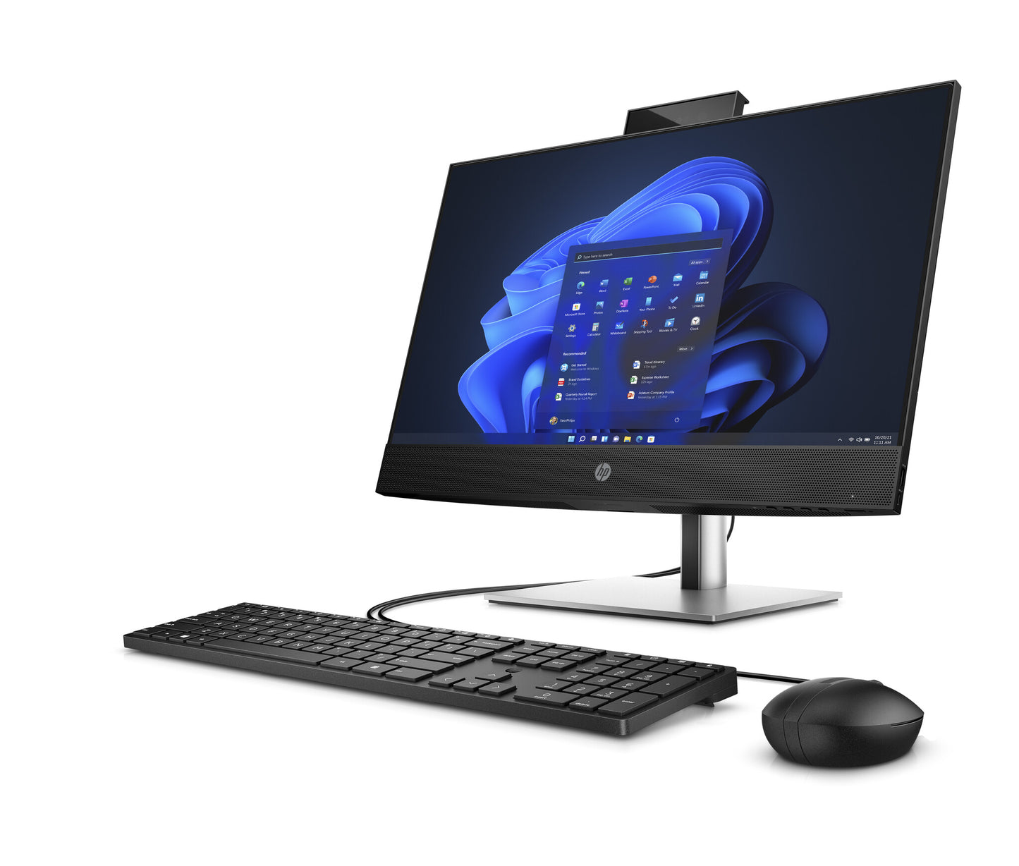 HP ProOne 440 G9 Intel® Core™ i3 i3-13100T 60,5 cm (23.8") 1920 x 1080 pixlar Allt-i-ett-dator 16 GB DDR4-SDRAM 512 GB SSD Wi-Fi 6E (802.11ax) Svart, Silver