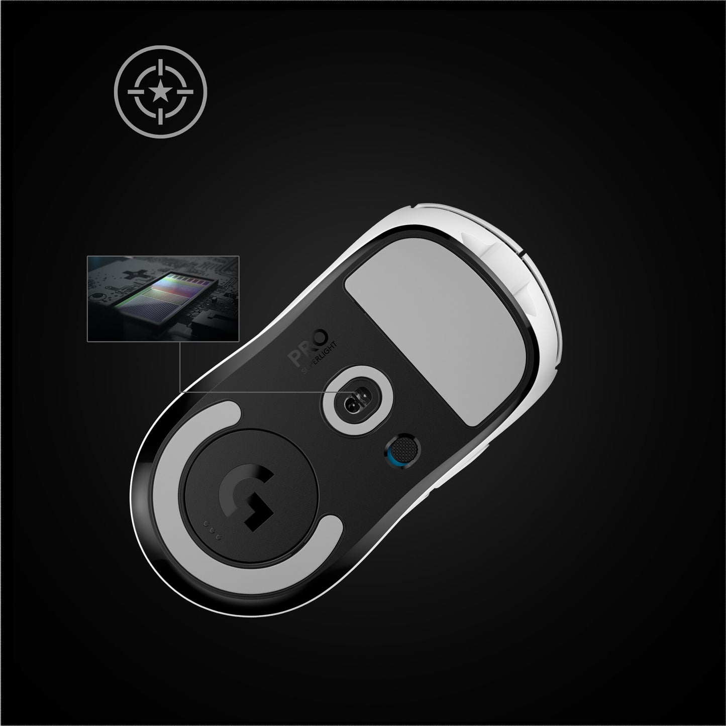 Logitech G 910-005943 datormöss Spela högerhand RF Trådlös 25600 DPI